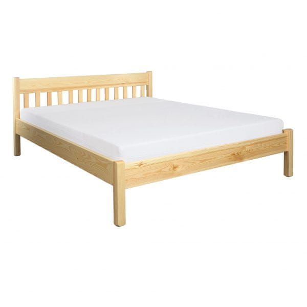 eoshop Drevená posteľ LK116, 120x200, borovica (Farba dreva: Orech)